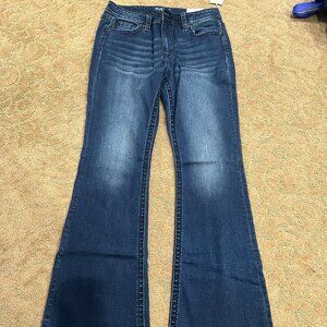 Miss Me Size 32 Mid-Rise Flare Jeans NWT Inseam 34